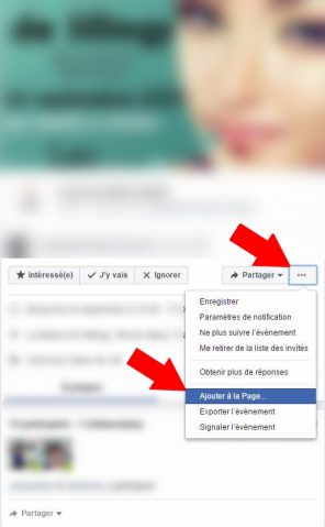 Ajouter un événement à une page Facebook Ajouter un événement à une page Facebook