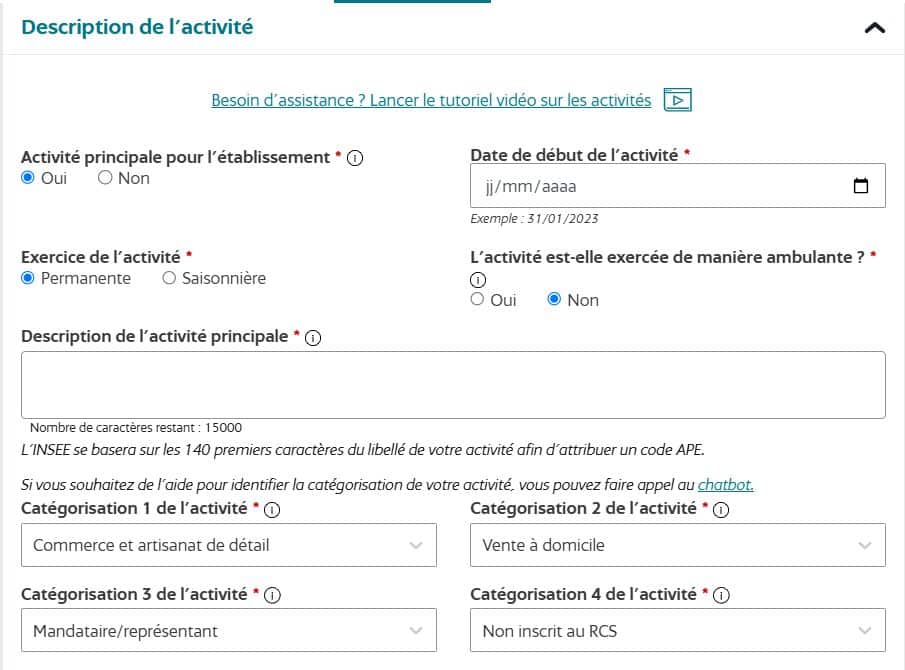 Description activité VDI
