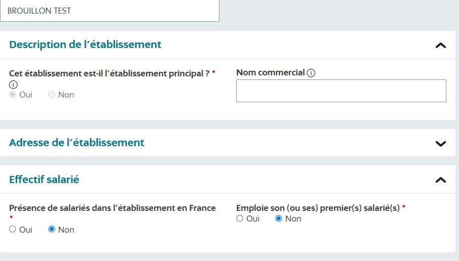 Description établissement VDI