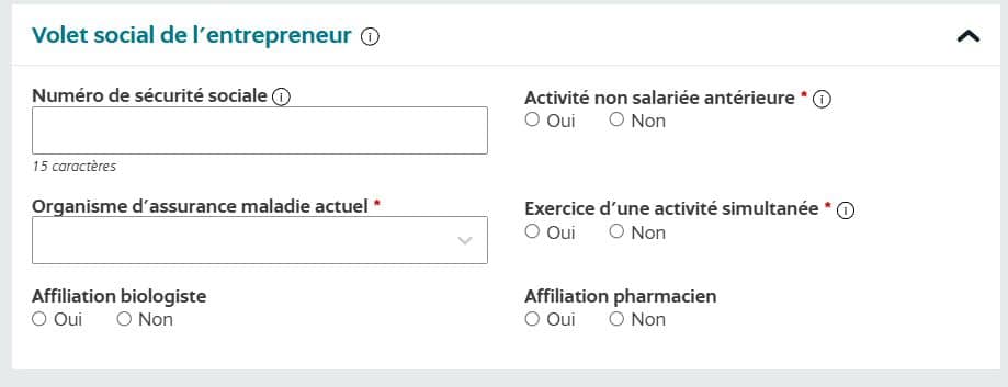 Volet social déclaration VDI